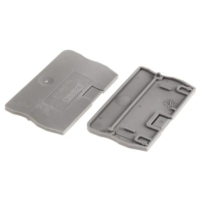 Phoenix Contact D-ST Series Grey Polyamide End Cover for Use with DIN Rail Terminal Blocks 3030417