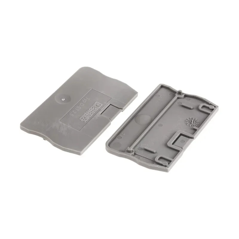 Phoenix Contact D-ST Series Grey Polyamide End Cover for Use with DIN Rail Terminal Blocks 3030417