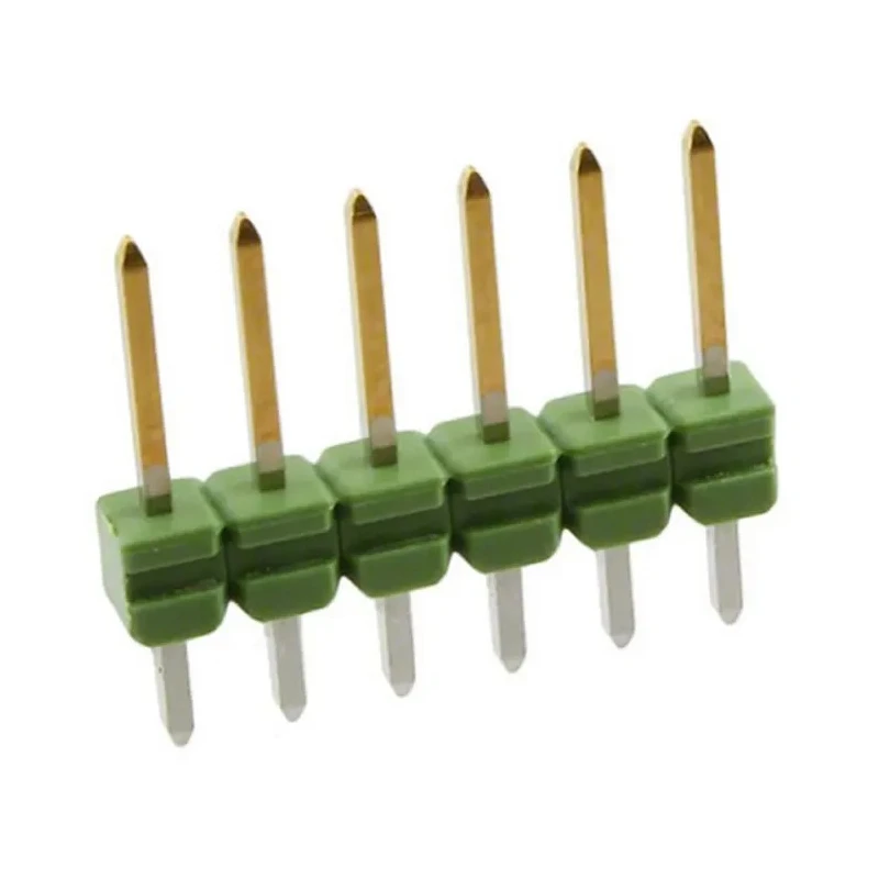 TE Connectivity AMPMODU MOD II Series Straight Through Hole Pin Header, 6 Contacts, 2.54 mm Pitch, 1 Row, Unshrouded 825433-6
