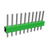 TE Connectivity AMPMODU MOD II Series Straight Through Hole Pin Header, 10 Contact(s), 2.54 mm Pitch, 1 Row 1-825433-0