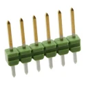 TE Connectivity AMPMODU MOD II Series Straight Through Hole Pin Header, 6 Contacts, 2.54 mm Pitch, 1 Row, Unshrouded 825433-6