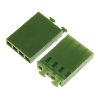TE Connectivity AMPMODU MOD IV Female Connector Housing 2.54 mm Pitch 4 Way 1 Row Straight 925369-4