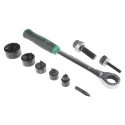 Greenlee 10 Piece Punch & Die Set ISO 16/20/25/32/40 Circular Hole Sizes Manual Operation Slug Buster Series 50366920
