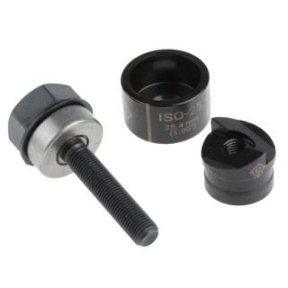 Greenlee Punch & Die Set, Circular Hole Size 25.4 mm, Hand Operation, ISO Standard 50351788