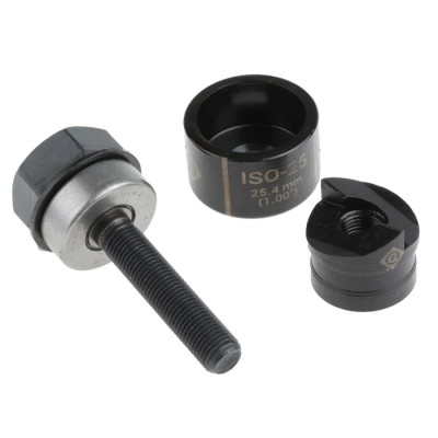 Greenlee Punch & Die Set, Circular Hole Size 25.4 mm, Hand Operation, ISO Standard 50351788