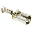 TE Connectivity Positive Lock Black Uninsulated Female Spade Connector Crimp 6.35 x 0.81 mm Tab Size 341002-6