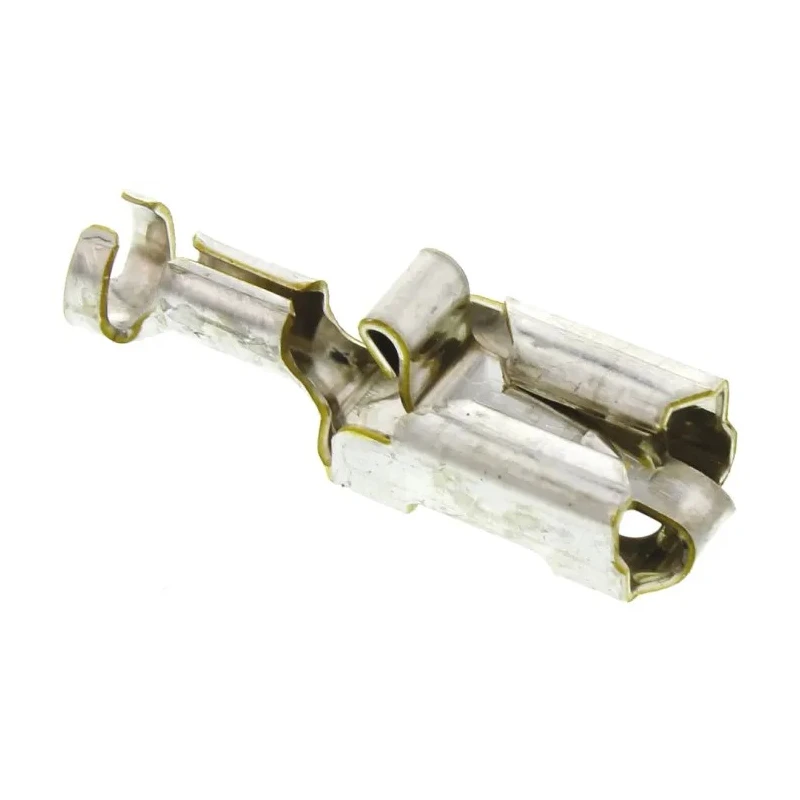 TE Connectivity Positive Lock Black Uninsulated Female Spade Connector Crimp 6.35 x 0.81 mm Tab Size 341002-6