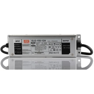 MEAN WELL ELG-150 Series Dimmable IP65 1 Output LED Driver 12V 120W 900mA Potentiometer 