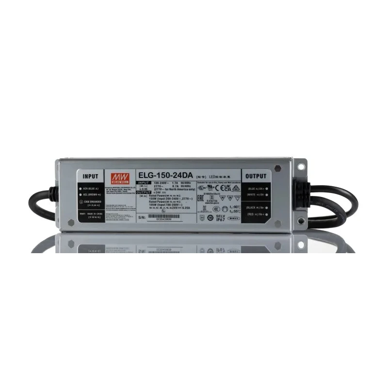 MEAN WELL  IP67 1 Output LED Driver 24V 150W 900mA DALI
