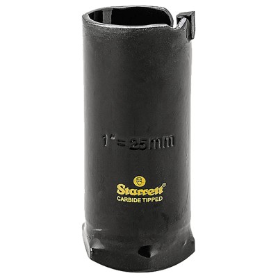 Starrett 25 mm Diameter Tungsten Carbide Tipped Drill Bit for Wood, Plasterboard, Plastic, Ceramic Wall Tiles, MDF MPH0100