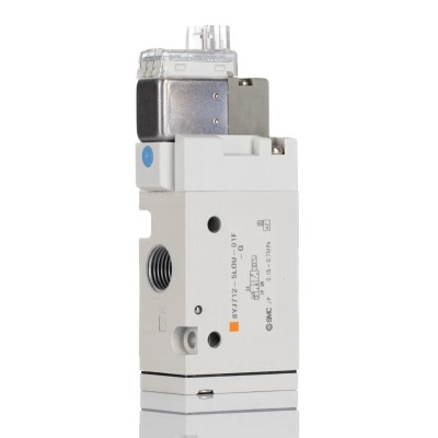 SMC Pneumatic Solenoid Valve 3/2 NC Solenoid/Spring G 1/8 Port Size 24V DC 0.55W Power SYJ700 