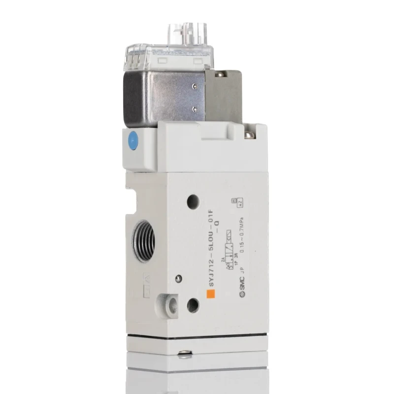 SMC Pneumatic Solenoid Valve 3/2 NC Solenoid/Spring G 1/8 Port Size 24V DC 0.55W Power SYJ700 
