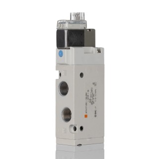 SMC Pneumatic Solenoid Valve 5/2 Solenoid/Spring G 1/8 Port 24V DC Die Cast Aluminium Body SYJ7000