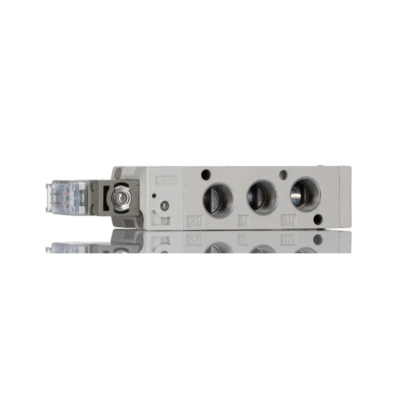 SMC Pneumatic Solenoid Valve 5/2 Solenoid/Spring G 1/8 Port 24V DC Die Cast Aluminium Body SYJ7000