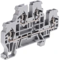 WAGO 870 Series Terminal Block Grey, 2-Level, Cage Clamp, 2.5mm², 500V, 24A Current 870-501
