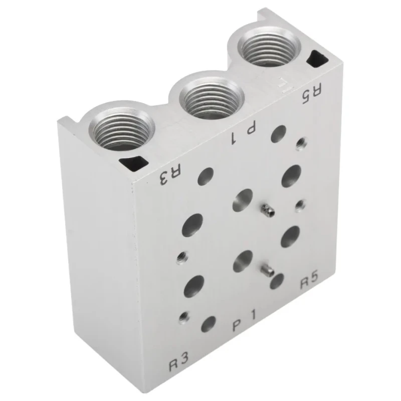 SMC Pneumatic Manifold 2 Station G Connection Die Cast Aluminium SS5YJ7