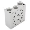 SMC Pneumatic Manifold 2 Station G Connection Die Cast Aluminium SS5YJ7
