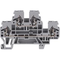 WAGO 870 Series Terminal Block Grey, 2-Level, Cage Clamp, 2.5mm², 500V, 24A Current 870-501
