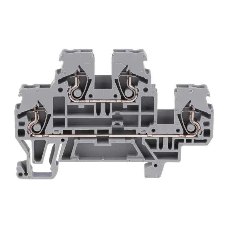 WAGO 870 Series Terminal Block Grey, 2-Level, Cage Clamp, 2.5mm², 500V, 24A Current 870-501