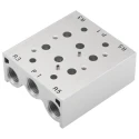 SMC Pneumatic Manifold 2 Station G Connection Die Cast Aluminium SS5YJ7
