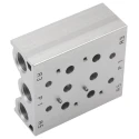SMC Pneumatic Manifold 2 Station G Connection Die Cast Aluminium SS5YJ7