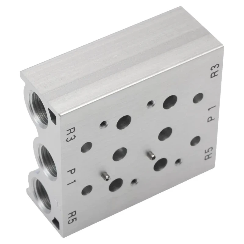 SMC Pneumatic Manifold 2 Station G Connection Die Cast Aluminium SS5YJ7
