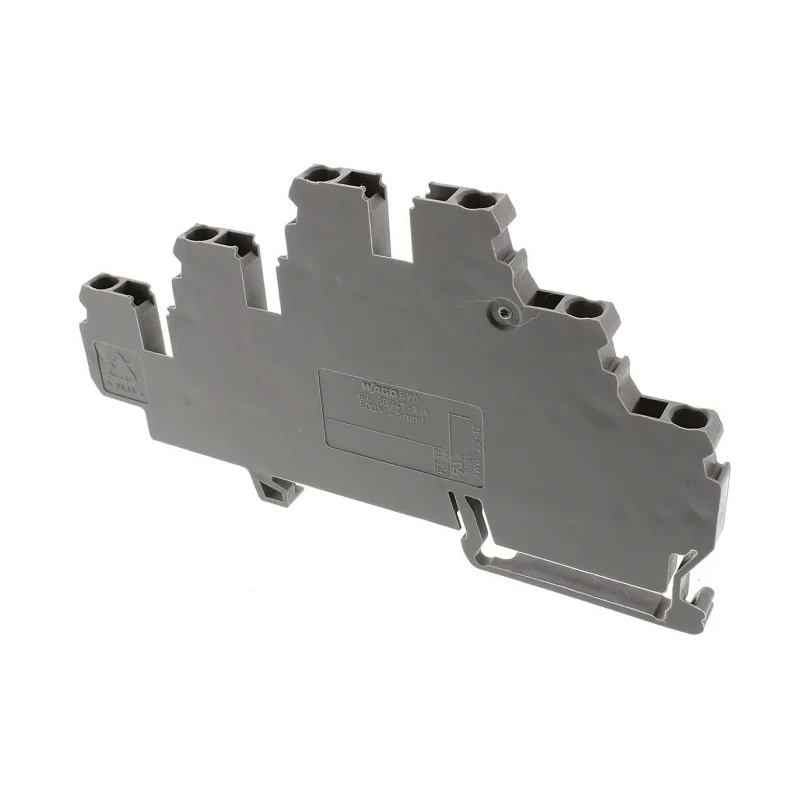 WAGO 870 Series Terminal Block Grey, 2.5mm², 3-Level, Cage Clamp 870-551