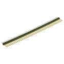 TE Connectivity AMPMODU MOD II Series Straight Through Hole Pin Header 50 Contacts 2.54 mm Pitch 1 Row Unshrouded 5-825433-0