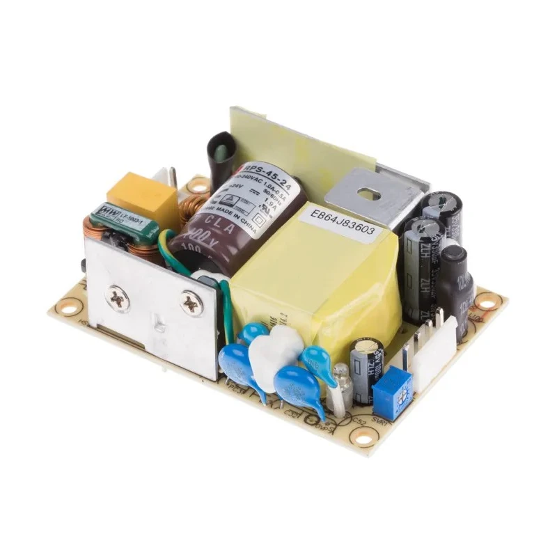 MEAN WELL RPS-45-24 Switching Power Supply 24V DC 45.6W PCB Mount 1 Output 1.9A 80-264V AC Input China RPS-45-24