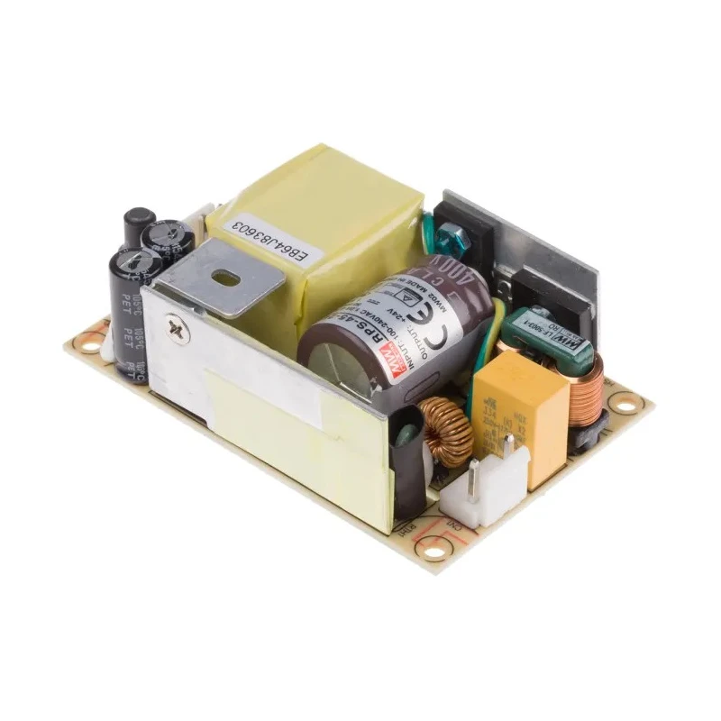 MEAN WELL RPS-45-24 Switching Power Supply 24V DC 45.6W PCB Mount 1 Output 1.9A 80-264V AC Input China RPS-45-24