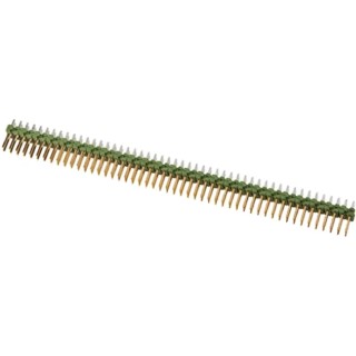 TE Connectivity AMPMODU MOD II Series Straight Through Hole Pin Header, 100 Contacts, 2 Row, 2.54 mm Pitch, Brass 5-825440-0