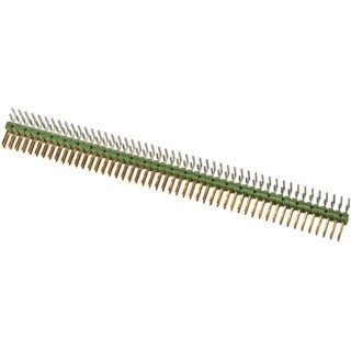TE Connectivity AMPMODU MOD II Series Right Angle Through Hole Pin Header, 100 Contacts, 2.54 mm Pitch, 2 Rows 5-825457-0
