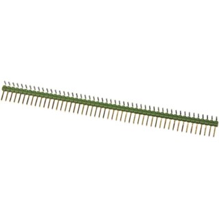 TE Connectivity AMPMODU MOD II Series Right Angle Through Hole Pin Header, 50 Contacts, 2.54 mm Pitch, 1 Row 5-825437-0