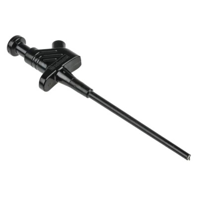 Hirschmann Test & Measurement Black Grabber Clip 3 mm Tip 60V dc 5A 4 mm Socket 930113100