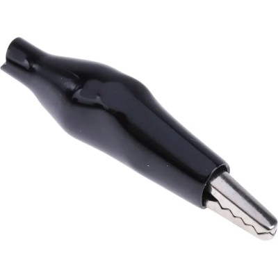 Orbitec Black Crocodile Clip Insulated Vinyl Material 6mm Jaw Opening 63-26606E PKTS.OF 10