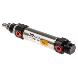 Parker 50 mm Pneumatic Piston Rod Cylinder Double Acting Both Ends Tapped Stainless Steel Body ISO 6432 P1A-S025DS-0050