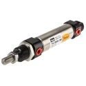 Parker 50 mm Pneumatic Piston Rod Cylinder Double Acting Both Ends Tapped Stainless Steel Body ISO 6432 P1A-S025DS-0050