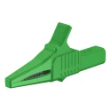 Staubli Green Crocodile Clip Brass Contact Insulated 32A 20mm Jaw Opening 66.9755-25