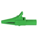 Staubli Green Crocodile Clip Brass Contact Insulated 32A 20mm Jaw Opening 66.9755-25