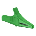 Staubli Green Crocodile Clip Brass Contact Insulated 32A 20mm Jaw Opening 66.9755-25