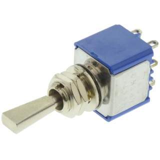 APEM Toggle Switch Panel Mount On-Off-On DPST Solder Terminal 30V DC 250V AC 5647A9