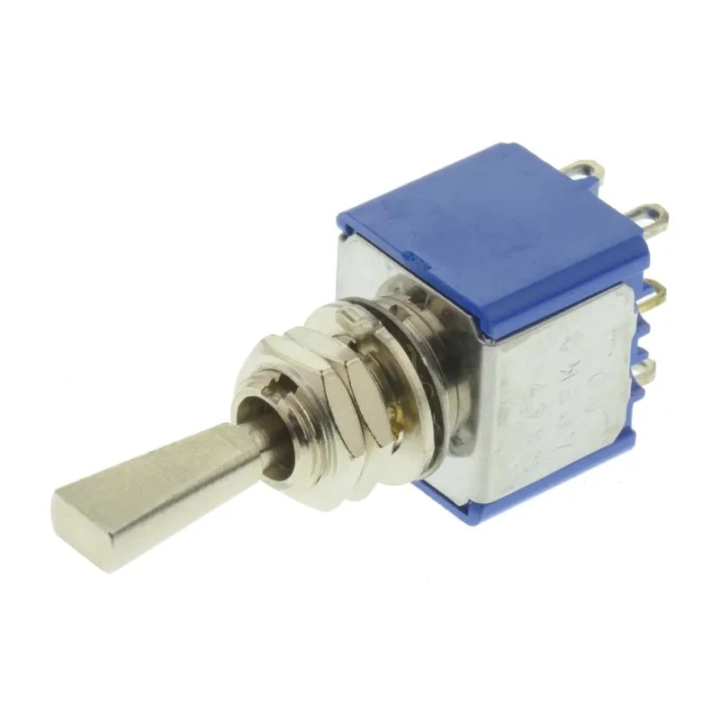 APEM Toggle Switch Panel Mount On-Off-On DPST Solder Terminal 30V DC 250V AC 5647A9