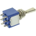 APEM Toggle Switch Panel Mount On-Off-On DPST Solder Terminal 30V DC 250V AC 5647A9