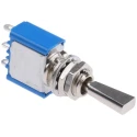 APEM Toggle Switch Panel Mount On-Off-On SPST Solder Terminal 30 V dc 250 V ac 5638A9