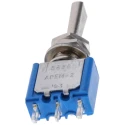 APEM Toggle Switch Panel Mount On-Off-On SPST Solder Terminal 30 V dc 250 V ac 5638A9