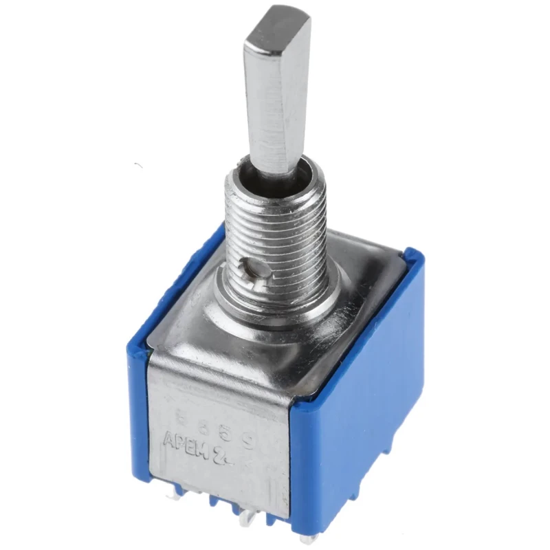 APEM Toggle Switch Panel Mount On-Off-On 3PDT 4A Solder Terminal 30 V dc 250 V ac 5659A9
