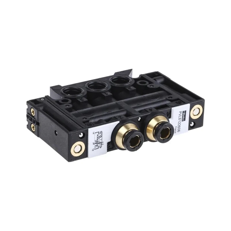 Parker Pneumatic Solenoid Valve Pilot G 1/8 Port Push-in Threaded 5-Port 10 bar PVL-B122606