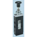 Parker Pneumatic Manual Control Valve 43 Series, Button Control, G 1/8 Port Size, 10 bar Pressure, Anodised B43004BXS