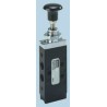 Parker Pneumatic Manual Control Valve 43 Series, Button Control, G 1/8 Port Size, 10 bar Pressure, Anodised B43004BXS