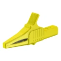 Staubli Yellow Crocodile Clip Brass Contact 32A Insulated Nylon 20mm Jaw Opening 66.9755-24